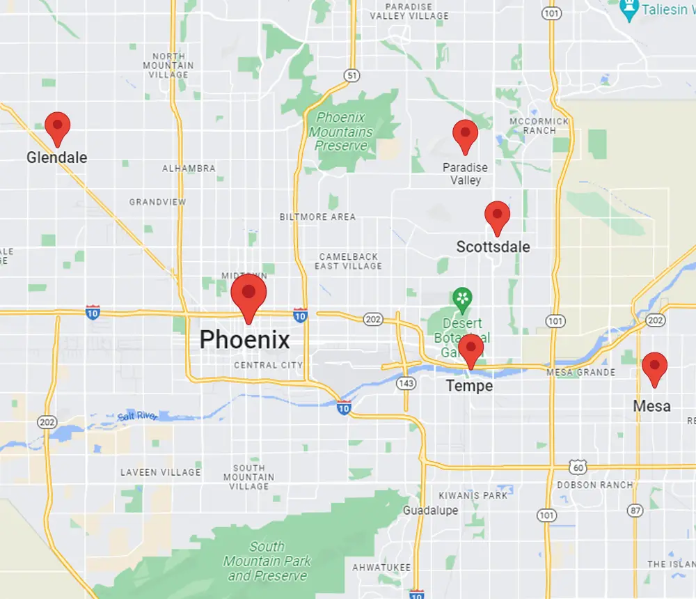 Service areas for Orange Door