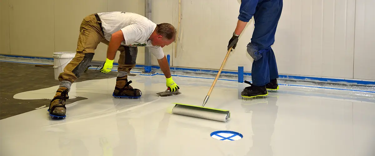 Epoxy flooring installation