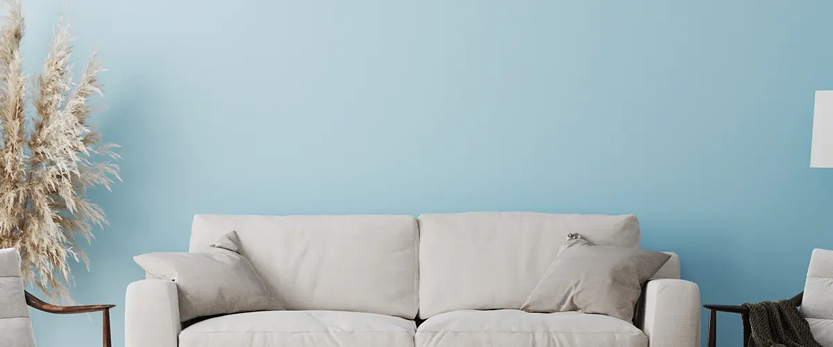 sky blue paint idea in living room